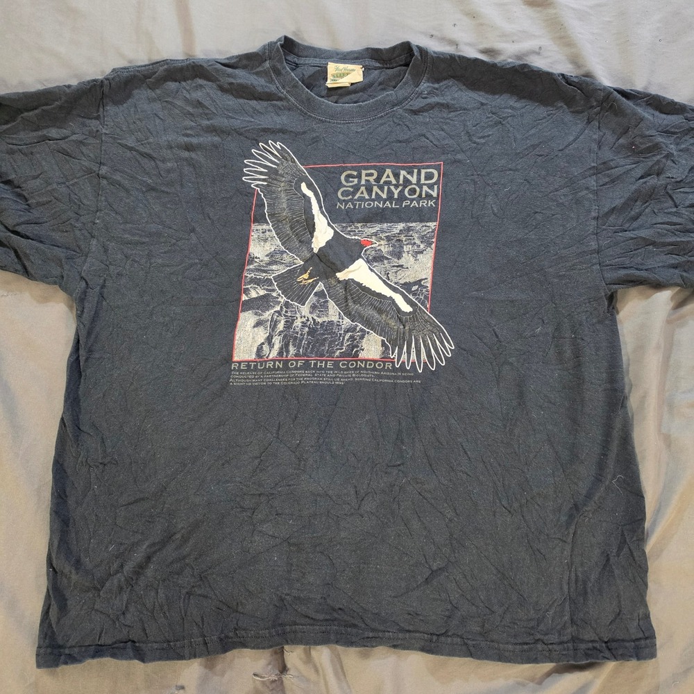 Fred Harvey Grand Canyon National Park Return of the Condor T-Shirt Black 2XL